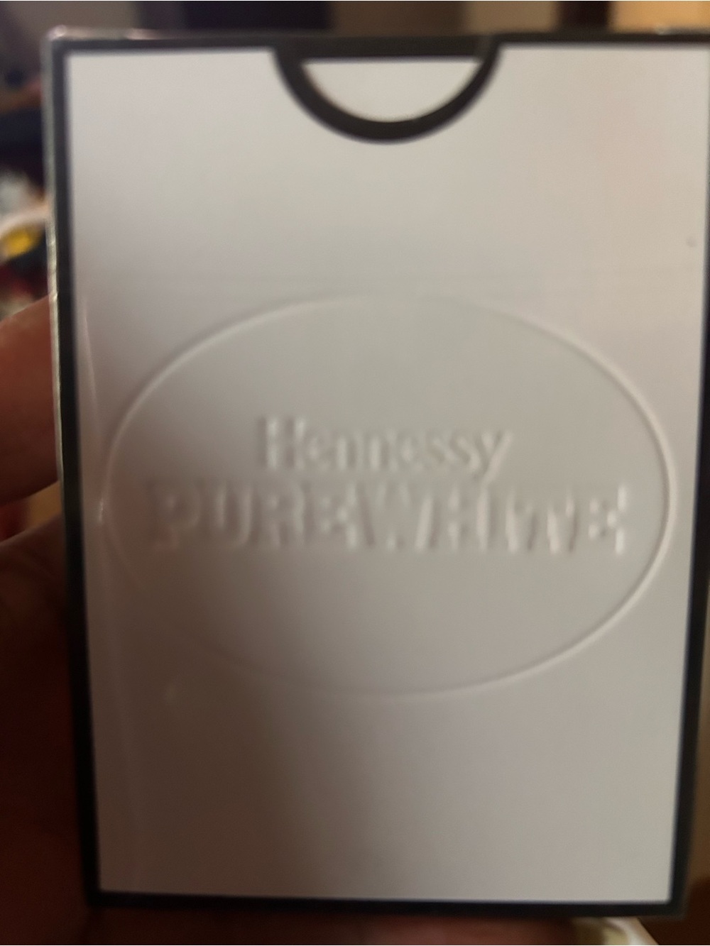 Henne Pure White Phone Case with Embossed Logo